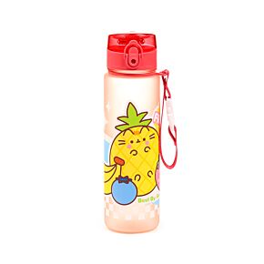 Nerozbitná plastová láhev s víčkem 600ml - Pusheen - Ovoce