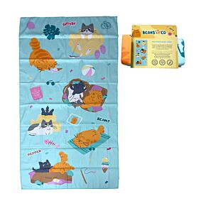 Osuška - plážová - mikrovlákno  - Kočka Beans & Co