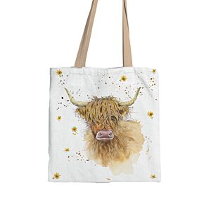 Látková taška - Kráva  Highland Coo -  Jan Pashley 