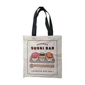 Látková taška - Kočka Pusheen - Sushi Bar