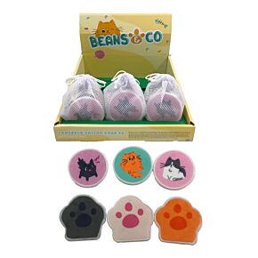Sada 6 znovupoužitelných čisticích tamponů - Kočka Beans & Co 