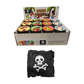 Stlačený cestovní ručník - Pirát Jolly Rogers 