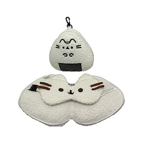 Cestovní polštář a maska na oči Relaxeazzz - Kočka Pusheen - Sushi Club 