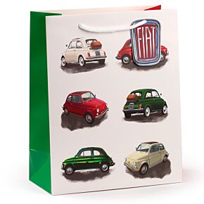 Dárková taška- Velká - Fiat 500 retro