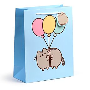 Dárková taška- Velká -  Pusheen s balónky