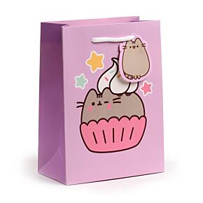 Dárková taška - Střední - Kočka  Pusheen - dortík 