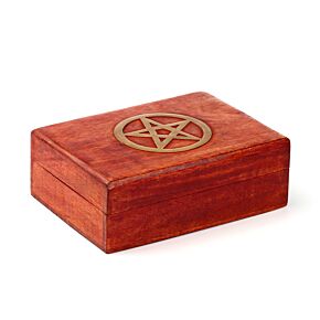 Šperkovnice - mangové dřevo - Pentagram