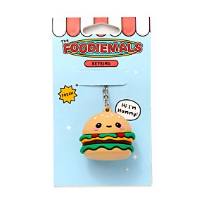 Klíčenka - 3D -  PVC - Burger Hammy 