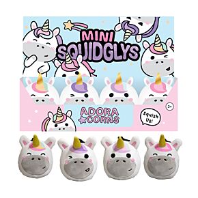 Klíčenka - plyšová - mini - Squidglys - Adoracorns - Jednorožec Astra