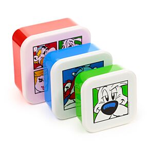 Svačinový box 3 ks - M/L/XL - Asterix, Obelix, Idefix (Dogmatix) 2025 
