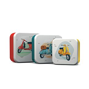 Svačinový box 3 ks - M/L/XL Scooter - Skútr