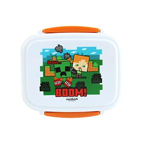 Svačinový box s příborem  Bento box - Minecraft SSS - BOOM 