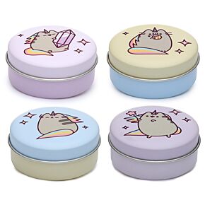 Balzám na rty - plechová krabička - Kočka Pusheen - Pusheenicorn