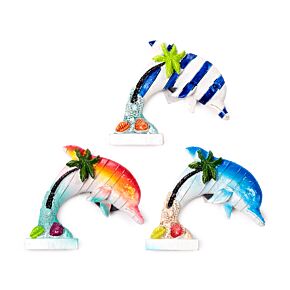 Magnet - 3D- Pobřeží - Delfín, tropický atol Magnet - 3D- Pobřeží - Delfín, tropický atol