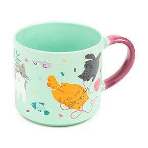 Porcelánový hrnek  - velký - Kočka Beans & Co
