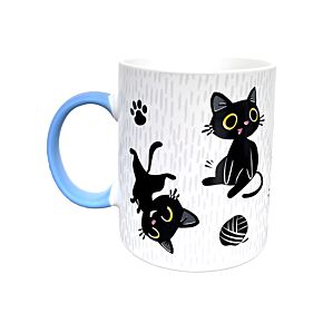 Porcelánový hrnek 300 ml - Lucky the Black Cat - Černá kočka