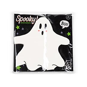 Papírový ubrousek - balení 12 ks - 3 vrstvé - párty - Duch Halloween 