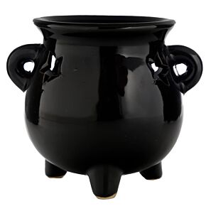 Keramická aromalampa Černý kotlík - velký