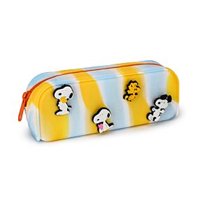 Silikonový penál - ozdoba - Peanuts Snoopy & Woodstock 