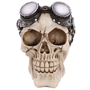Dekorace - Lebka s brýlemi- Steampunk