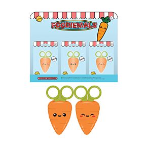 Dětské nůžky s krytem - Foodiemals - Mrkev Cecilka 