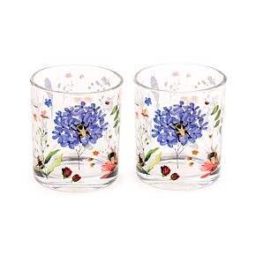 Sklenice - sada 2 ks- 350 ml - Luční nektar - Včela - Meadows