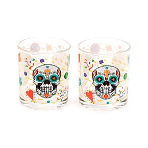 Sklenice - sada 2 ks- 350 ml - Lebka Mexico