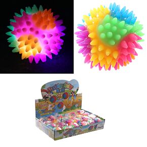 Skákací míček - špičatý - LED - 5.5cm