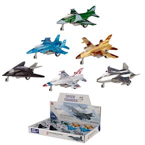 Natahovací stíhačka Die cast Speed Thunder Jet