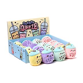 Plyšová mačkací hračka antistres- Queasy Squeezies- Foodiemals- Bubble tea