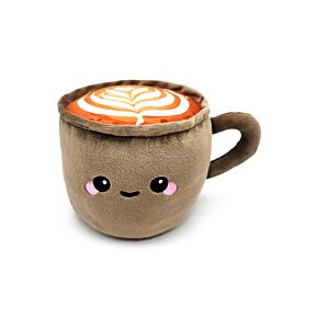 Termofor - plyšový obal  - Levandule a pšenice - Foodiemals - Cappuccino 