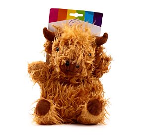 Termofor - plyšový obal  - Levandule a pšenice - Kravička Highland Coo