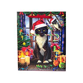 Dárková taška- vánoční - Střední - Lisa Parker Kočka Krampus