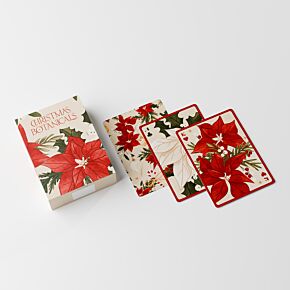 Standardní balíček hracích karet - vánoční - Květy Botanical