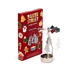 Otočný svícen -kovový - Vánoční perníčky - Baker street