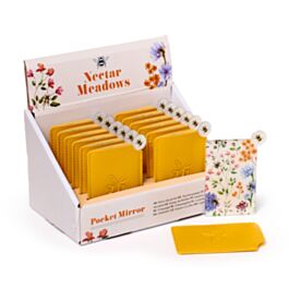 Kapesní zrcátko v pouzdru - Nectar Meadows-Včela
