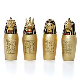 Dekorativní soška - Egyptská kanopa-zlatá