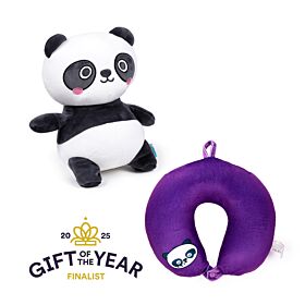 Cestovní polštář a hračka Swapseazzz -plyšový - Adoramals-zvířátka-Panda Susu