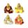Dekorace - soška - Mini Buddhase zlatým efektem