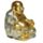 Dekorace - soška - Šťastný čínský Buddha 8cm třpytivý - malý