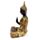 Dekorace - soška - Thai Buddha- černo oranžový - Meditace 