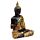 Dekorace - soška - Thai Buddha- černo oranžový - Meditace