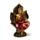Dekorace - soška - Thai Buddha - červeno zlatý - Lotos