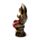 Dekorace - soška - Thai Buddha - červeno zlatý - Lotos