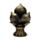 Dekorace - soška - Thai Buddha - červeno zlatý - Lotos