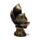Dekorace - soška - Thai Buddha - červeno zlatý - Lotos