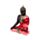 Dekorace - soška - Thai Buddha - meditace - červeno černo zlatá