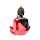 Dekorace - soška - Thai Buddha - meditace - červeno černo zlatá