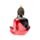 Dekorace - soška - Thai Buddha - meditace - červeno černo zlatá