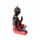 Dekorace - soška - Thai Buddha - meditace - červeno černo zlatá